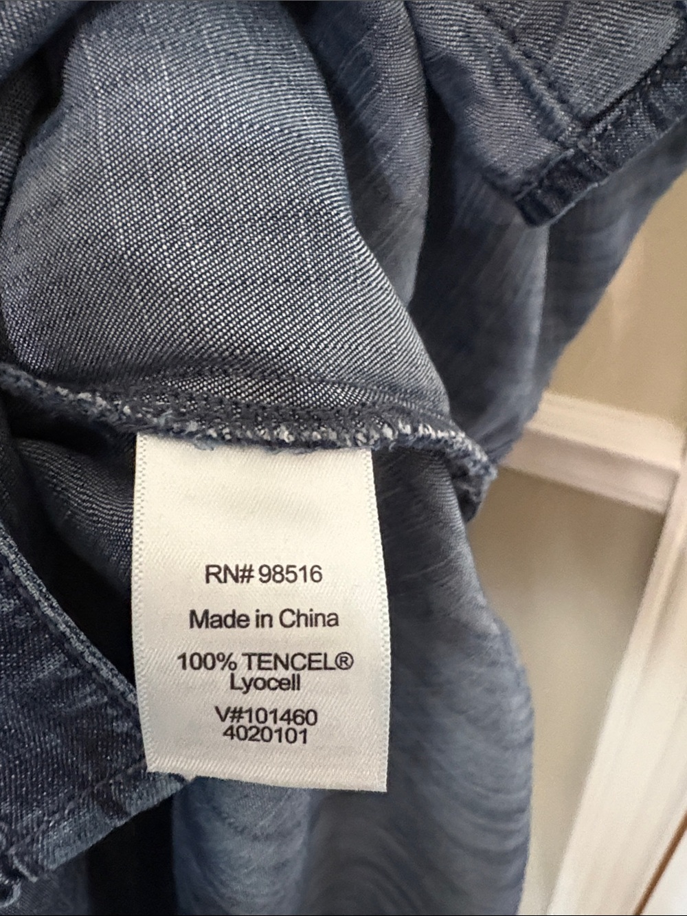Coldwater Creek Medium Tencel Denim Button-Up Tunic Long or Tab Rollup Sleeves - Picture 7 of 10